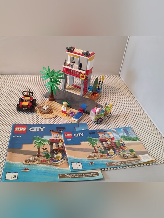 Lego Other - LEGO City Beach Lifeguard Station 60328 Building Toy Set No Complete As Shown
